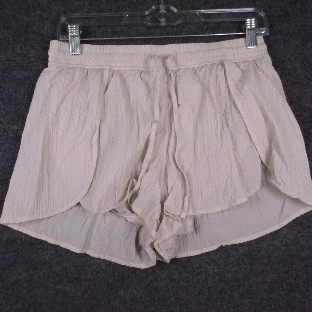 Lululemon Shorts Womens Small White 4" Running Athletic Lined Drawstring Mesh